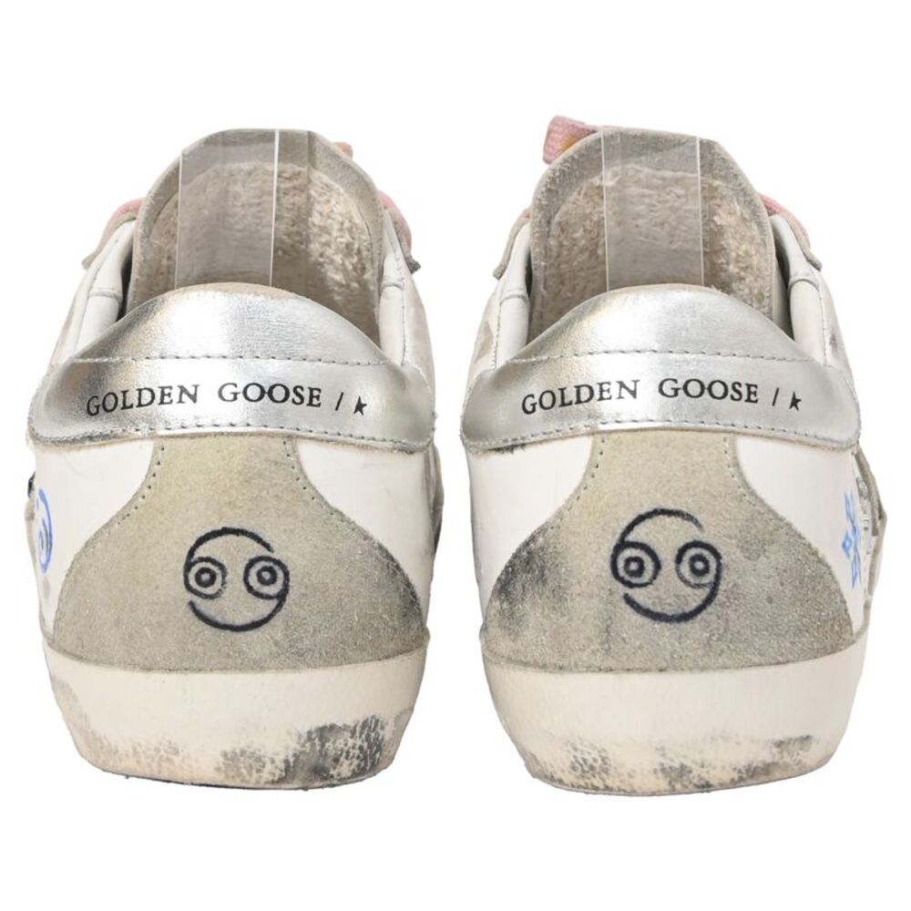Golden Goose Superstar with Charms Low-Top Sneakers in White Leather - Picture 4 of 10